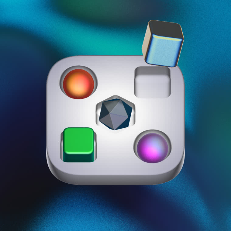 3D cubes illustration